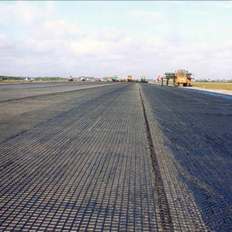 UV Resistance Plastic PP Biaxial Geotextile Geogrid Mesh สำหรับงานก่อสร้างถนน 6