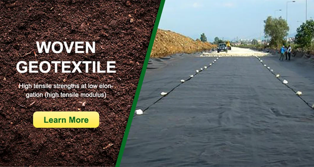 Anti Seepage Non Woven Weed Control ผ้า Geotextile Felt Mat Barrier 0