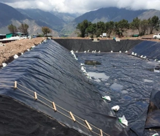แผ่นรองพื้นบ่อ Geomembrane กันซึม 0.5-2 มม 3