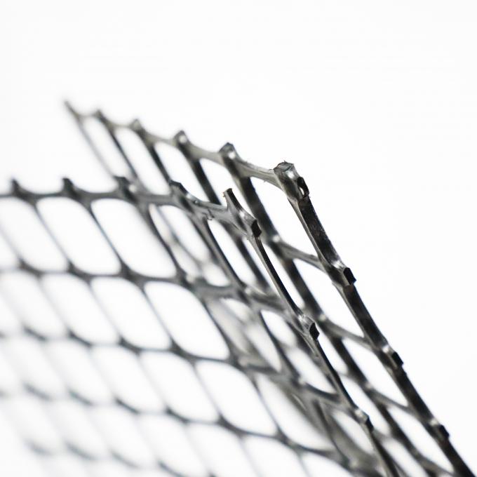 40kn Grid Mesh Biaxial PP พลาสติก Geogrid สําหรับการเสริมสร้างถนน 2