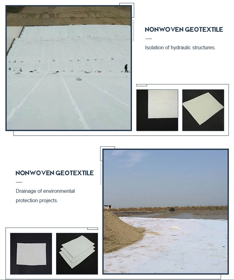 สายการก่อสร้าง ผ้าที่ไม่เนื้อผ้า Geotextile การควบคุมการละลายดิน 3