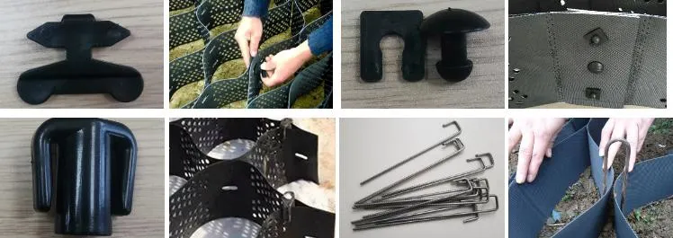 เครือกรอบพื้นดิน HDPE พลาสติกที่ทนทานต่อการกัดกรอบ ใช้ในการก่อสร้างถนน 4