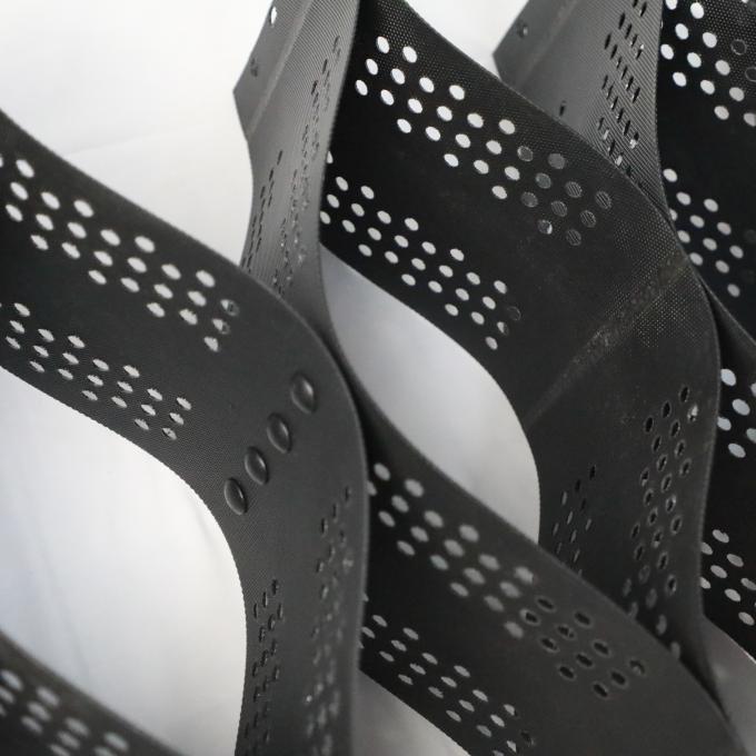 HDPE Geocell สําหรับการก่อสร้างถนนกําแพงการยึดถนนราคาถูก Grid Stabilizer Gravel 0