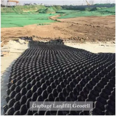HDPE สีดํา perforated textured slope geocells ที่มั่นคง geocells geocell geocel สําหรับวิศวกรรมโยธา 4