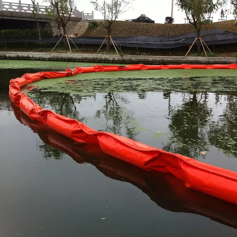 ผ้าม่านดิน Pvc พลอย ผ้าม่านดิน บูมขัดขวาง Eco Friendly น้ํามันกระจายบูม 11