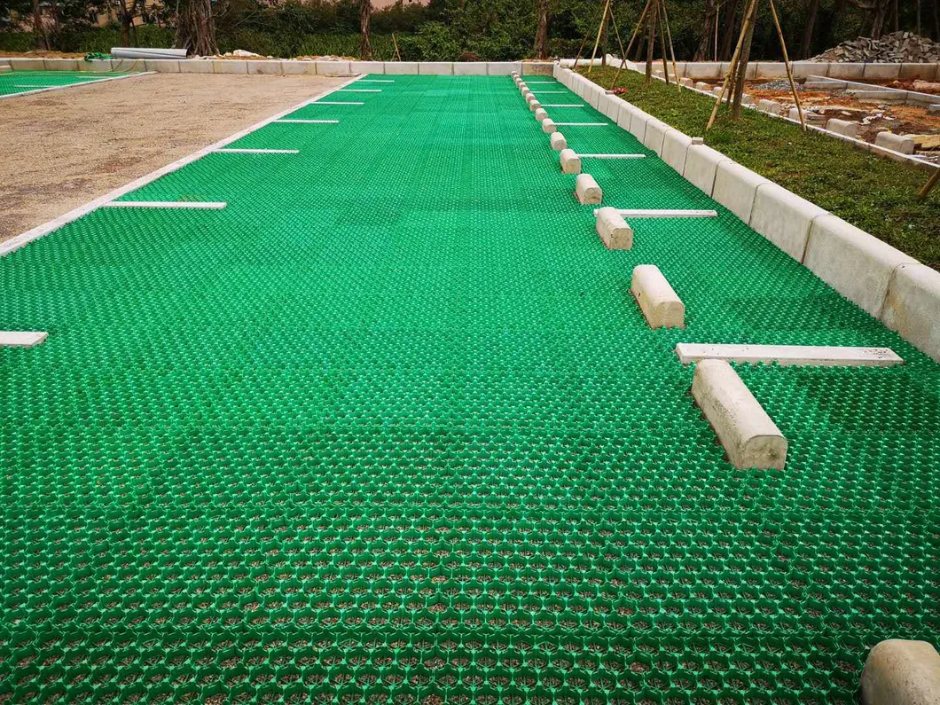 HDPE พลาสติก หน่วยรักษาความมั่นคงของหญ้า สําหรับที่จอดรถ 0