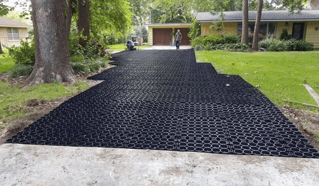 HDPE พลาสติก หน่วยรักษาความมั่นคงของหญ้า สําหรับที่จอดรถ 12