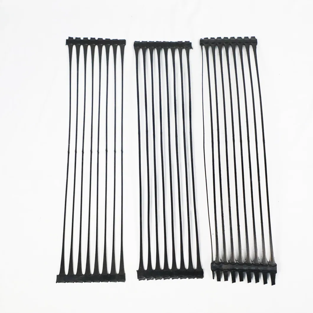 PP พลาสติก PE สายเดียว Polyester Geogrid Gravel Grid Stabilizer สําหรับการเสริมดิน 3