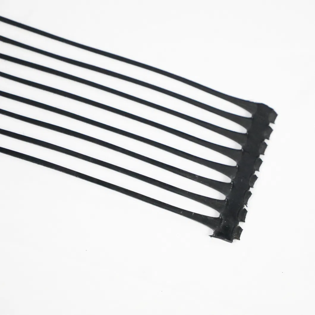 PP พลาสติก PE สายเดียว Polyester Geogrid Gravel Grid Stabilizer สําหรับการเสริมดิน 6
