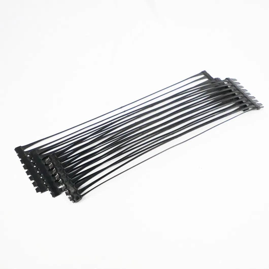 PP พลาสติก PE สายเดียว Polyester Geogrid Gravel Grid Stabilizer สําหรับการเสริมดิน 7