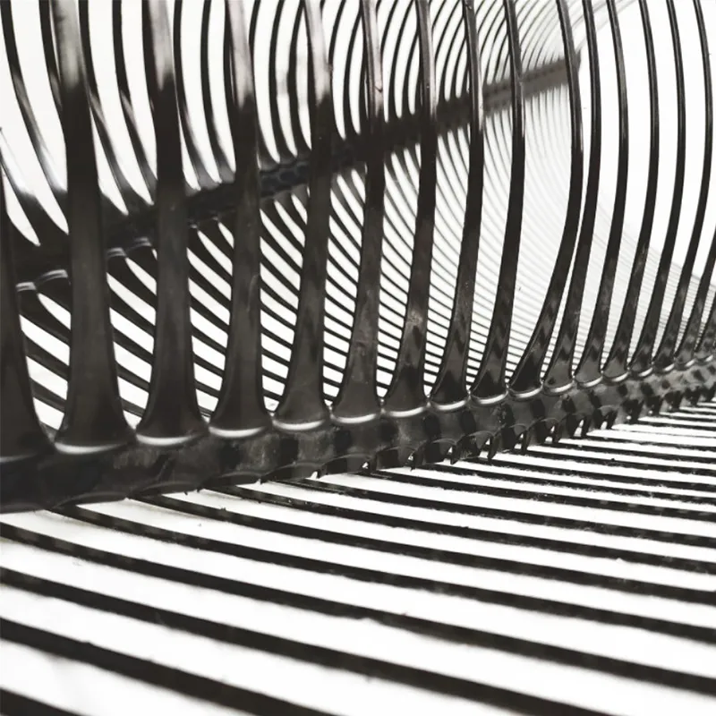 พลาสติก โพลีโปรพีเลน PE มุมเดียว มุมเดียว ยืดยาว พลาสติก Geogrid สําหรับการเสริมสร้างถนน 1