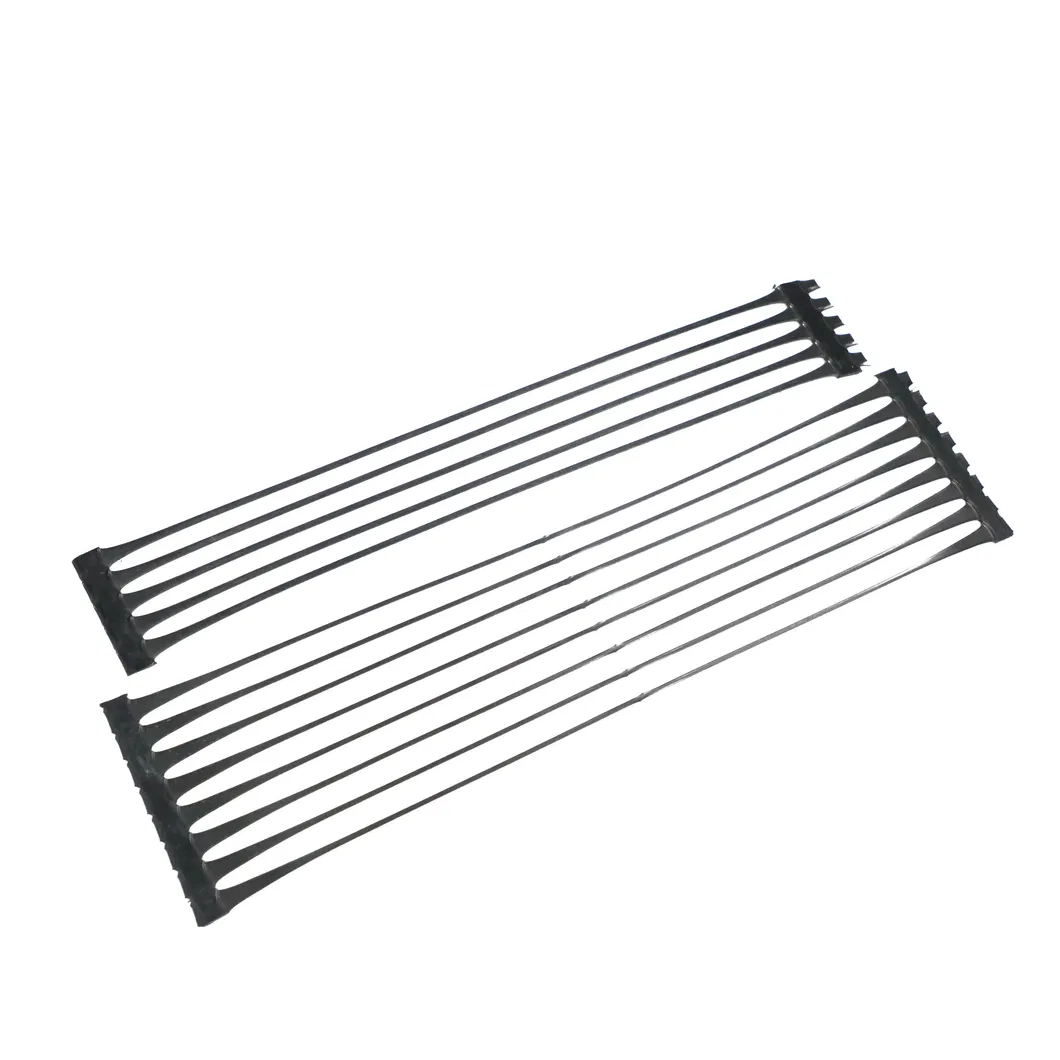 พลาสติก โพลีโปรพีเลน PE มุมเดียว มุมเดียว ยืดยาว พลาสติก Geogrid สําหรับการเสริมสร้างถนน 2