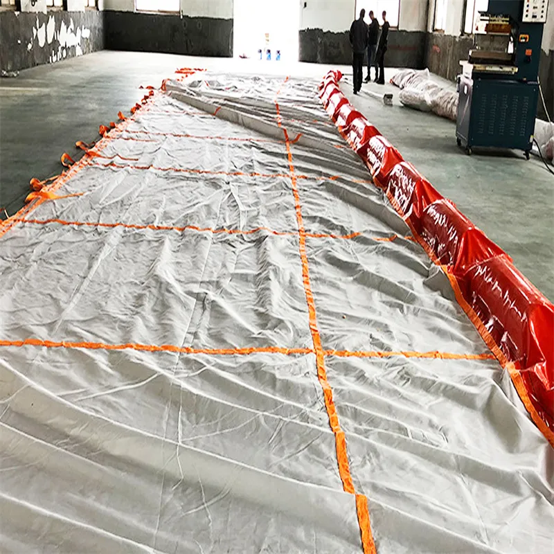 ม่านกักตะกอน PVC ลอยน้ำ, บูมกักสิ่งปนเปื้อน, เป็นมิตรต่อสิ่งแวดล้อม, บูมกักน้ำมันรั่ว, ม่านกักตะกอนลอยน้ำสำหรับสภาพแวดล้อมทางน้ำ 5