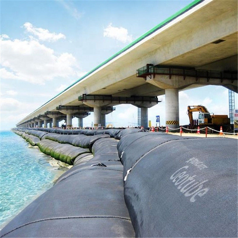 PP PET Dirtbag Geotextile Dewatering Bags Tube Geobag สำหรับทรายกรองตะกอนชายฝั่ง
