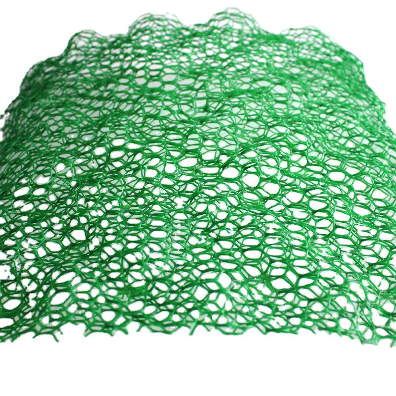 เสื่อระบายน้ำ  3D พลาสติกเสริมแรงสามชั้นสำหรับการควบคุมการพังทลายของลาดเอียง