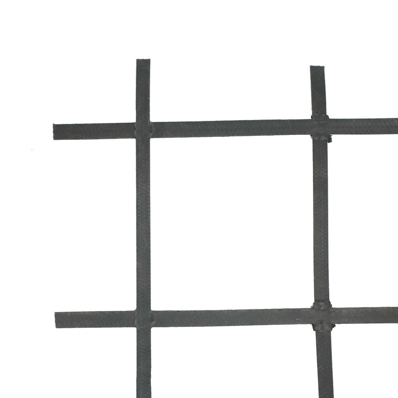 Geogrid เชื่อมพลาสติกเหล็กสำหรับทางเท้า
