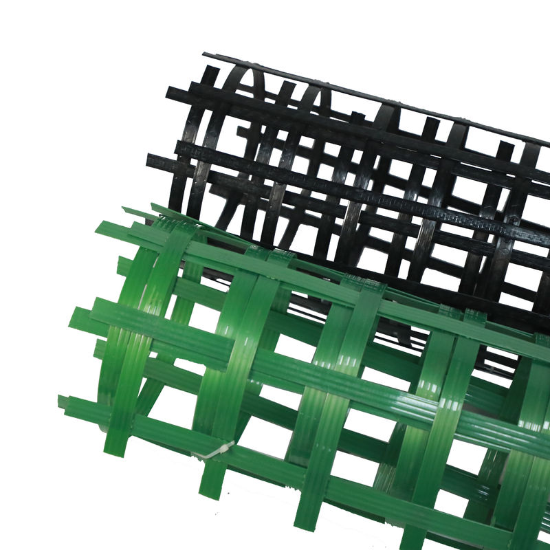 PET Two Way Stretch Welding ผู้จัดจำหน่ายผลิตภัณฑ์ Geogrid Integral Biaxial