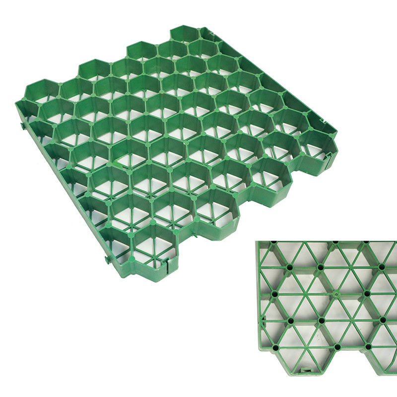 กลางแจ้ง HDPE รังผึ้งหญ้าพลาสติกกริด Stabilizer สำหรับสวนที่จอดรถ