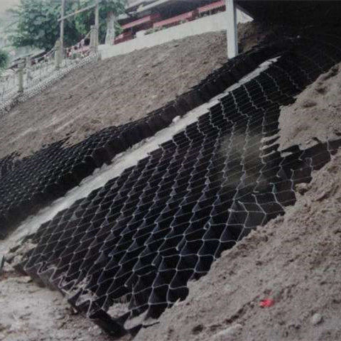 Geocell กระดาษพลาสติก HDPE ที่มีเนื้อเยื่อ / เปลือกสําหรับการป้องกันการเสริมท่อช่องทาง