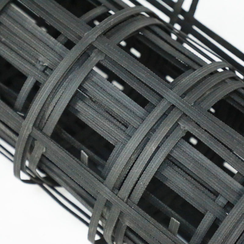 80kn เหล็กพลาสติก Geogrid กับกรดและอัลคาลีความทนทานสําหรับความคุ้มกันคลาน Subgrade