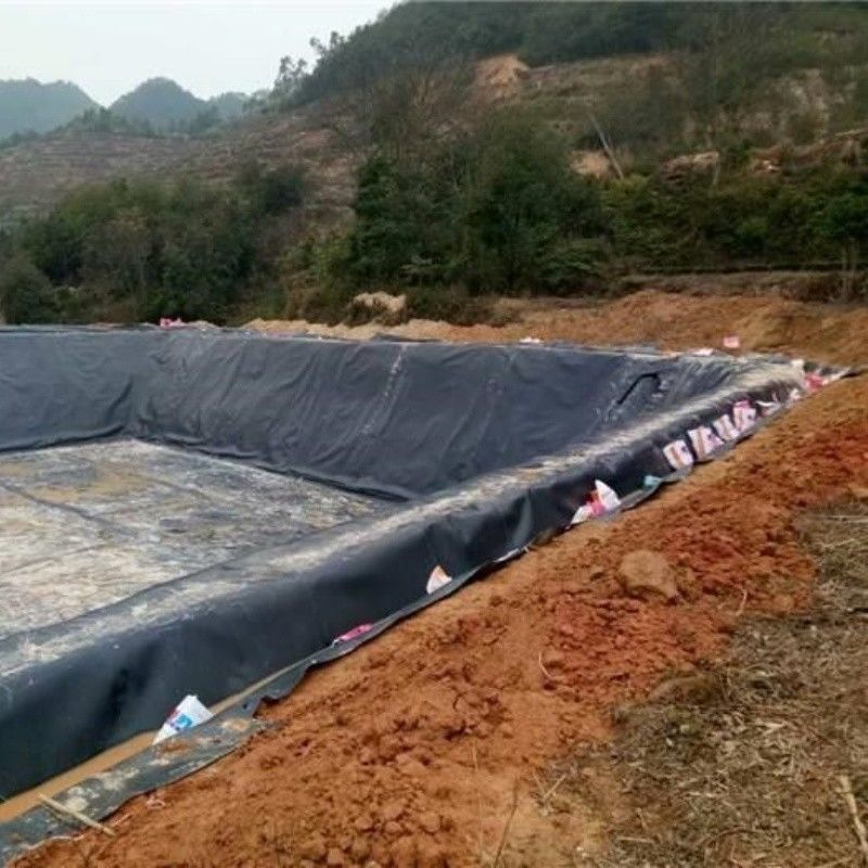 HDPE Geomembrane Waterproofing Liner / Pool Liner / Georid Road Construction Material Landfill Biogas Digester เครื่องปรับน้ําจากก้อนธาตุ