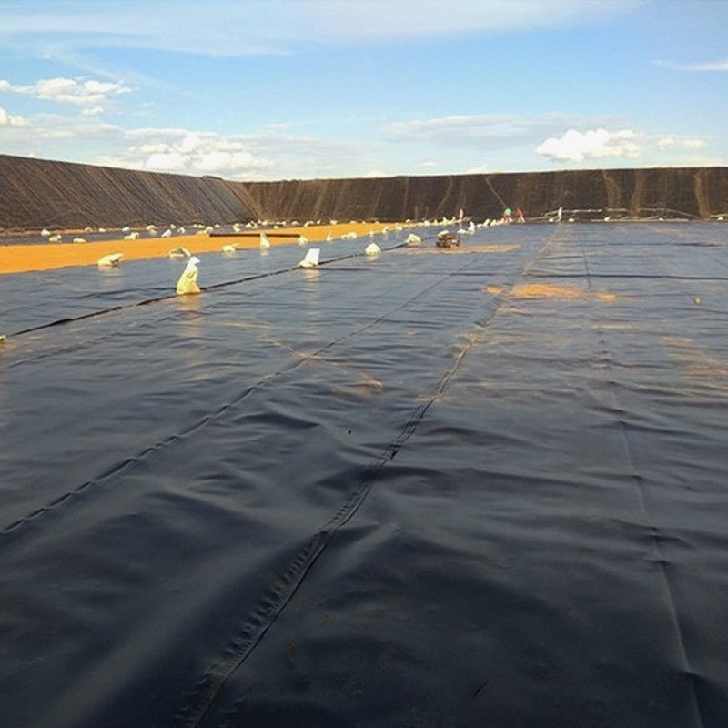 HDPE/LDPE Geomembrane 1.0mm/1.5mm/2.0mm สําหรับกันน้ํา / ลายสระปลา / จุดเก็บขยะ / ทะเลเทียม / เหมือง / เขื่อน / ลายสระ