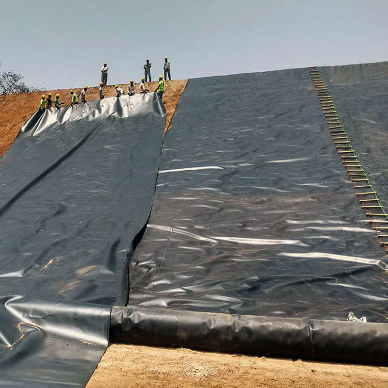 HDPE/LDPE Geomembrane 1.0mm/1.5mm/2.0mm สําหรับกันน้ํา / ลายสระปลา / จุดเก็บขยะ / ทะเลเทียม / เหมือง / เขื่อน / ลายสระ