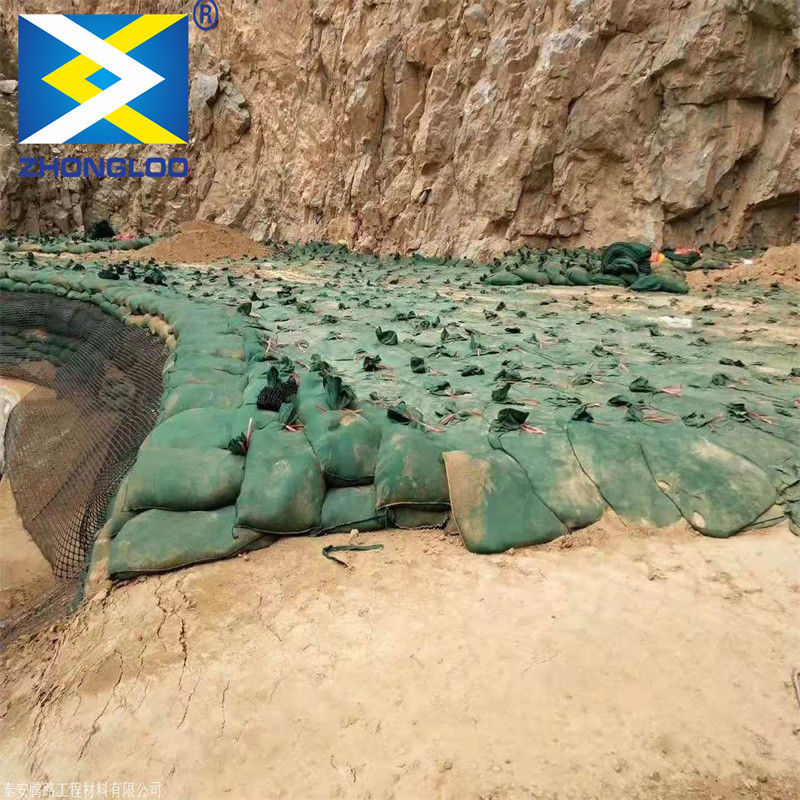 กระเป๋าสะพายน้ําไม่เนื้อ โพลีเอสเตอร์ / PP Geobag สําหรับการป้องกันชันและเขื่อนหญ้าเพื่อปกป้องสิ่งแวดล้อม