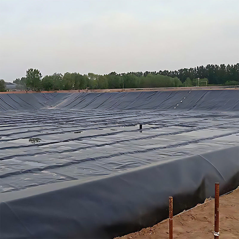 ASTM 100% Virgin Waterproof Aquaculture Pond Liner ความหนาแน่นสูง HDPE ผนังภูมิธาตุ