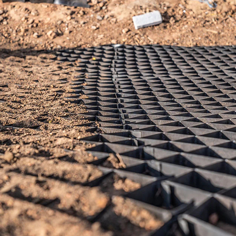 ระบบเสริมสร้างพื้นดิน โซลูเลอร์ จีโอเซลล์ ระบบกรีดศพ HDPE / PP จีโอเซลล์สําหรับถนน