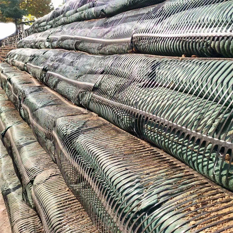 PP พลาสติก PE สายเดียว Polyester Geogrid Gravel Grid Stabilizer สําหรับการเสริมดิน