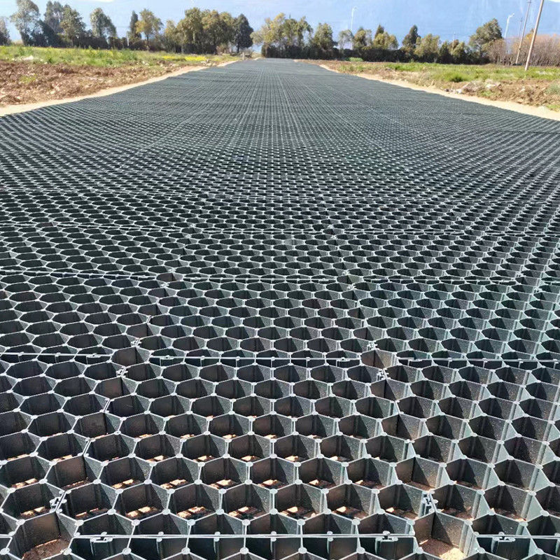 38 มม / 48 มม / 68 มม พลาสติกหญ้าเกรด ผนังป้องกันหญ้า HDPE Pavers Grid สําหรับระบบเสริมพื้น