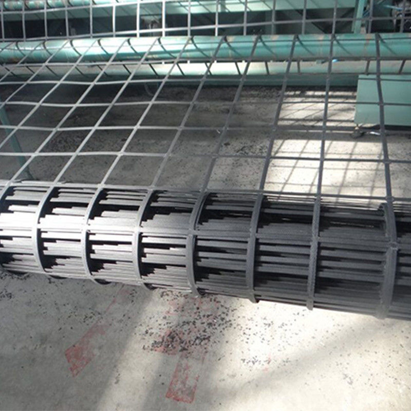 แผ่นใยสังเคราะห์เสริมดินสำหรับงานวิศวกรรมโยธาแบบเชื่อมต่อสองทิศทาง (Biaxial Welding Steel Plastic Composite Earthwork Geogrid) เสริมความแข็งแรงของดิน ป้องกันการกัดเซาะ