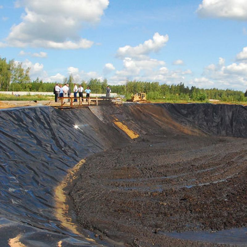 ปรับปรุง HDPE LDPE LLDPE PVC Geomembranes สระล่างสําหรับสระปลาและกุ้ง & สระล่างพลิเอธีลีนเสริม