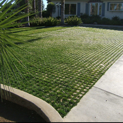 พลาสติก พลาสติกหญ้ากรีดสําหรับที่จอดรถ ไฟออก HDPE Pavers Geogrid สําหรับภูมิทัศน์ แผ่นดิน Geocell หญ้า Paddock Grid