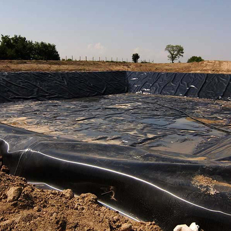 ผืนสระ HDPE ที่ทน UV ไม่ผ่านน้ํา สําหรับปลูกปลา การเกษตร เขื่อน ที่เก็บขยะ การปลูกปลา บิโอไดจีสเตอร์ การทําเหมืองแร่