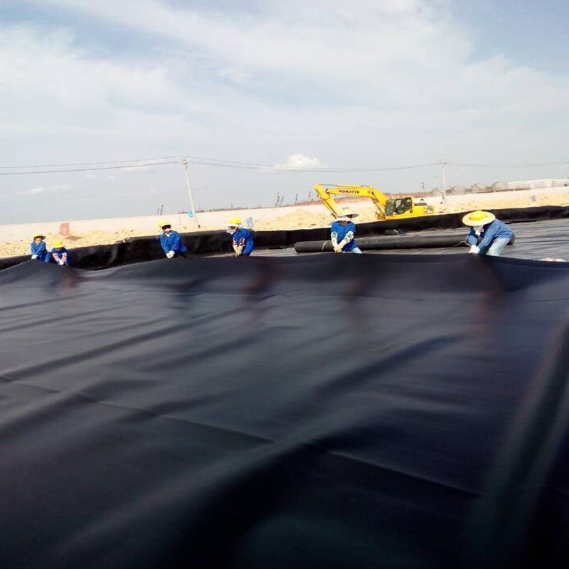 แผ่นรองบ่อ Geomembrane หนา 0.5 มม. 1 มม. 1.5 มม. 2 มม. HDPE LDPE Lldpe PVC EVA แผ่นรองบ่อ Geomembrane