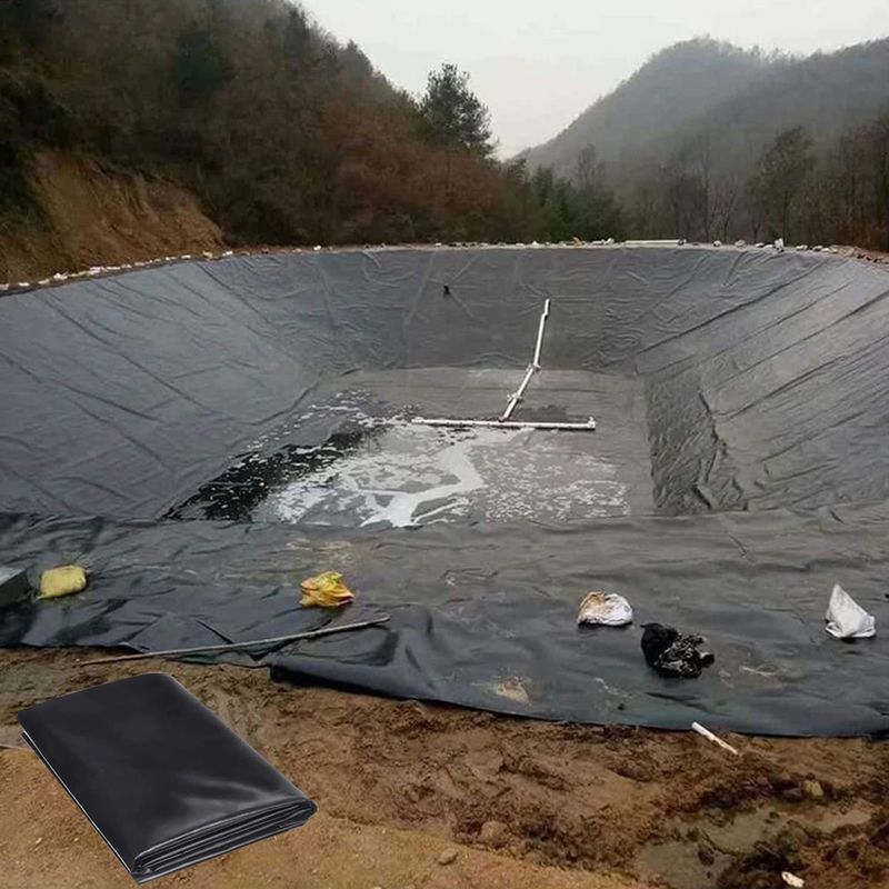 สไตล์อุตสาหกรรม 1 มิลลิเมตร Geomembrane Pond Liner HDPE พลาสติก Liner Geomembrane Pond Liner สําหรับสระปลา ผลิตจาก PVC LDPE LLDPE PP วัสดุสําหรับเก็บขยะ