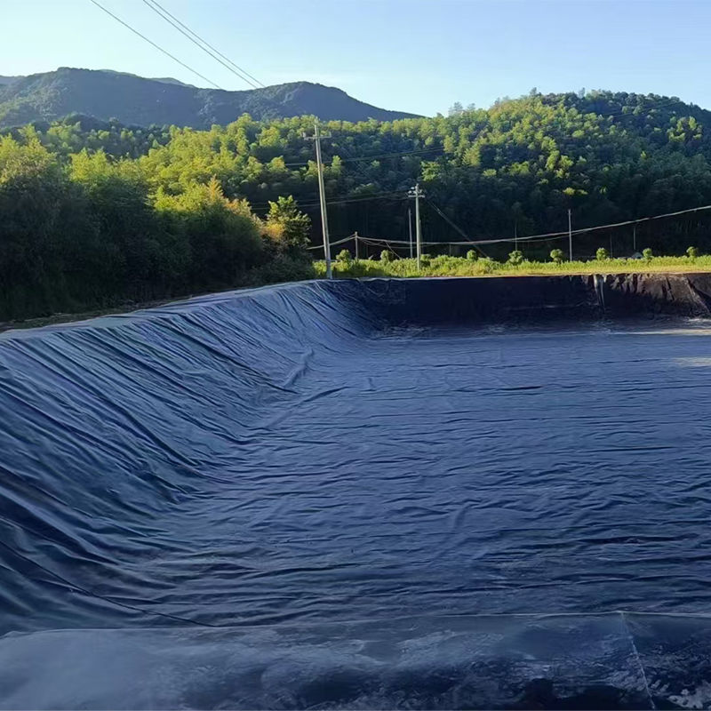 แผ่นรองบ่อ HDPE Geomembrane ขนาด 0.75-2.5 มม. สำหรับบ่อปลา บ่อกุ้ง เขื่อนบ่อขยะ เหมือง