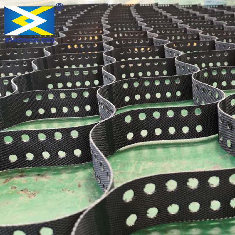 ตาข่ายพลาสติกสองแกนแรงดึงสูง – 30kN/m สีดำ PP/PET Geogrid สำหรับการเสริมความแข็งแรงของดินและการปรับเสถียรฐานรากถนน