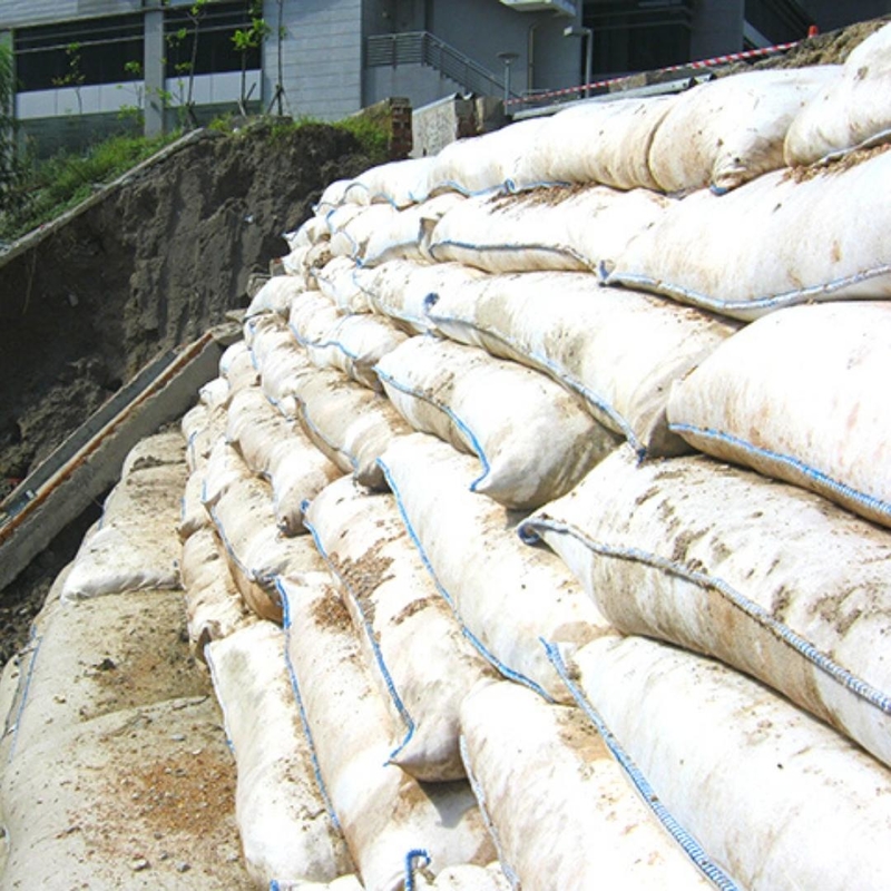 พรีเมียมสิ่งแวดล้อม Geotextile Geobag PP Pet ไม่เนื้อเยื่อ Geotextile เนื้อเยื่อสีขาว Geotextile Geobag