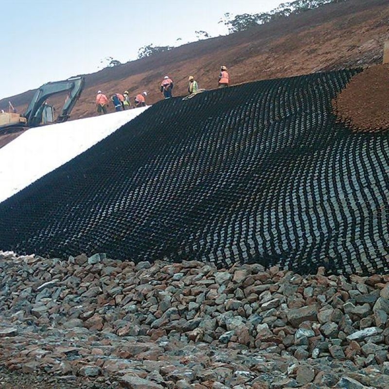 50 มม 100 มม 150 มม HDPE Geocell สําหรับการควบคุมการบดลงของถนน