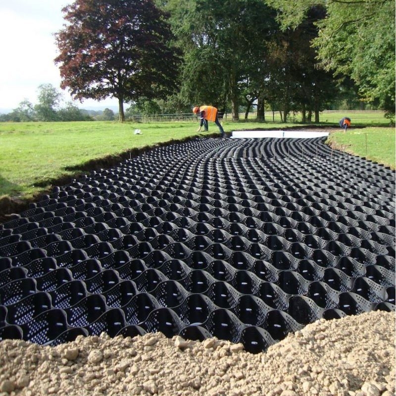 50 มม 100 มม 150 มม HDPE Geocell สําหรับการควบคุมการบดลงของถนน