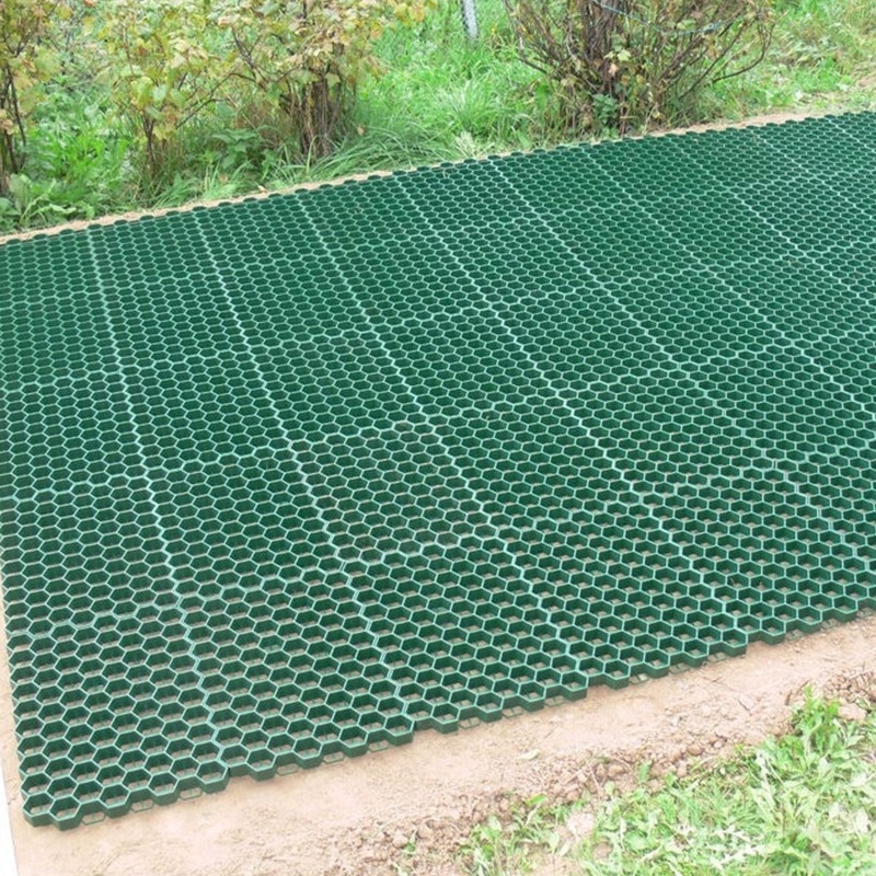 เครื่องพับหญ้า HDPE ที่ใช้งานหนัก สําหรับการเสริมสร้างพื้นที่ผ่านผ่าน, ทางเดิน, ที่จอดรถ, การปรับผืนดิน, และความมั่นคงของหญ้า