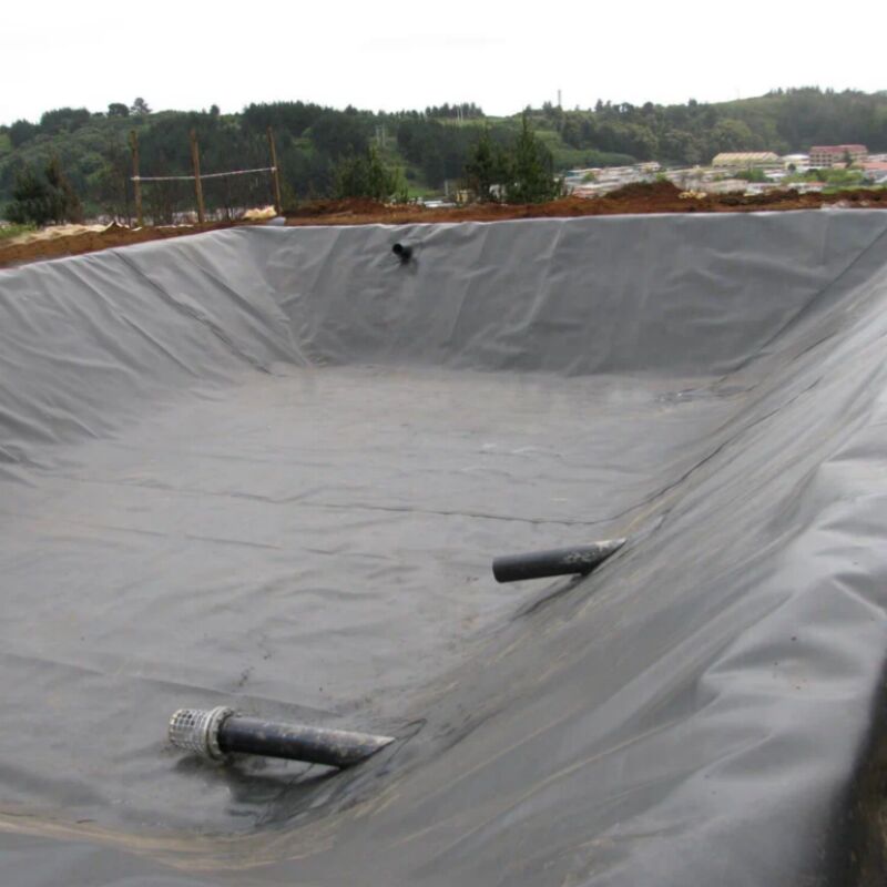 0.75 มม HDPE Geomembrane อุตสาหกรรมสําหรับฟาร์มปลา สระว่ายน้ํา Liner การปลอดน้ํา